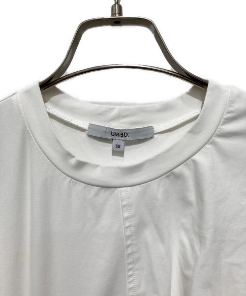 UN3D.（アンスリード）UN3D. (アンスリード) パターンミックスTシャツ ホワイト サイズ:38の古着・服飾アイテム