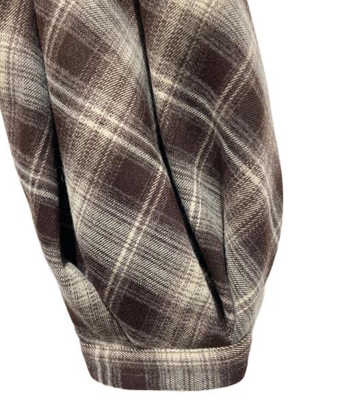 HER LIP TO（ハーリップトゥ）HER LIP TO (ハーリップトゥ) オンブレチェックワンピース ブラウン サイズ:Mの古着・服飾アイテム