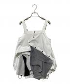 UN3D.アンスリード）の古着「切替キャミソール」｜ホワイト