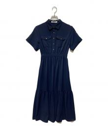 HER LIP TO（ハーリップトゥ）の古着「ノーブルシャツドレス」｜ネイビー
