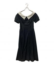 HER LIP TO（ハーリップトゥ）の古着「ブラウスワンピース」｜ブラック