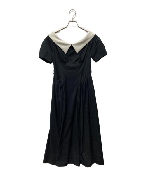 HER LIP TO（ハーリップトゥ）HER LIP TO (ハーリップトゥ) ブラウスワンピース ブラック サイズ:Sの古着・服飾アイテム