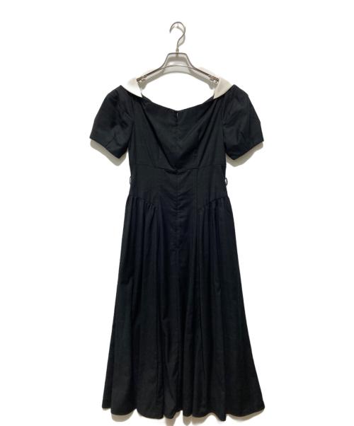 HER LIP TO（ハーリップトゥ）HER LIP TO (ハーリップトゥ) ブラウスワンピース ブラック サイズ:Sの古着・服飾アイテム