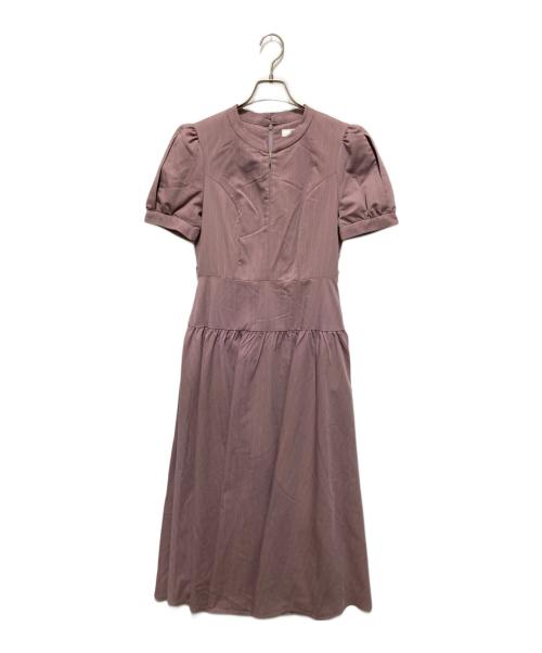 HER LIP TO（ハーリップトゥ）Her lip to (ハーリップトゥ) 半袖ワンピース ピンク サイズ:Ｓの古着・服飾アイテム