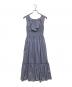 HER LIP TO (ハーリップトゥ) ノースリーブワンピース ブルー サイズ:M：6000円