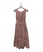 HER LIP TOハーリップトゥ）の古着「ノースリーブワンピース」｜ピンク