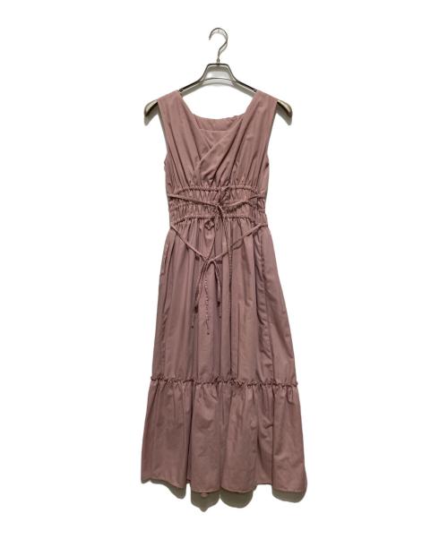 HER LIP TO（ハーリップトゥ）HER LIP TO (ハーリップトゥ) ノースリーブワンピース ピンク サイズ:Ｓの古着・服飾アイテム