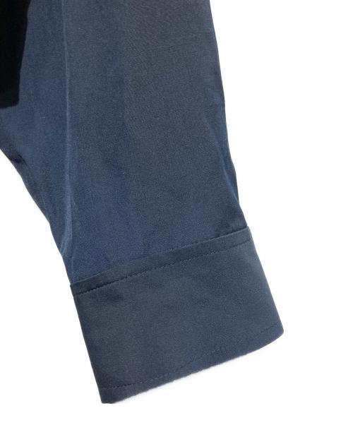 La TOTALITE（ラ ト―タリテ）La TOTALITE (ラ ト―タリテ) 【洗える】カシュクールシャツワンピース ネイビー サイズ:36の古着・服飾アイテム