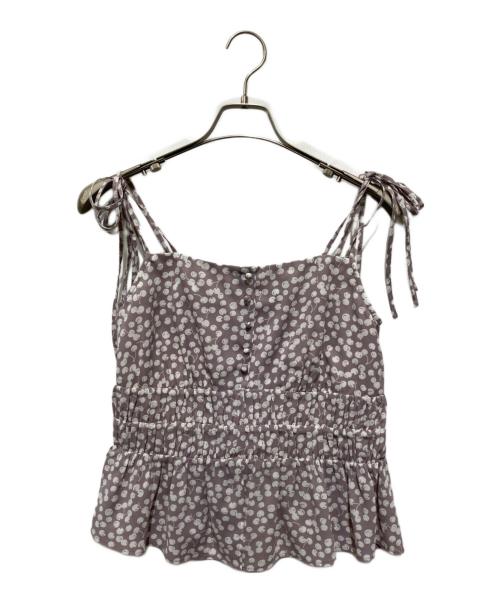 HER LIP TO（ハーリップトゥ）HER LIP TO (ハーリップトゥ) チェリーパターンストラップトップ ピンク サイズ:Mの古着・服飾アイテム