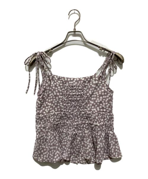 HER LIP TO（ハーリップトゥ）HER LIP TO (ハーリップトゥ) チェリーパターンストラップトップ ピンク サイズ:Mの古着・服飾アイテム