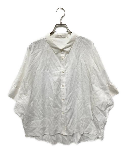 HER LIP TO（ハーリップトゥ）Her lip to (ハーリップトゥ) リネンブレンドイージーシャツ ホワイト サイズ:FREEの古着・服飾アイテム