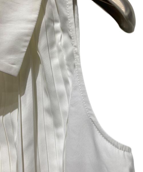 HER LIP TO（ハーリップトゥ）HER LIP TO (ハーリップトゥ) マノンプリーテッドペプラムトップ ホワイト サイズ:Mの古着・服飾アイテム