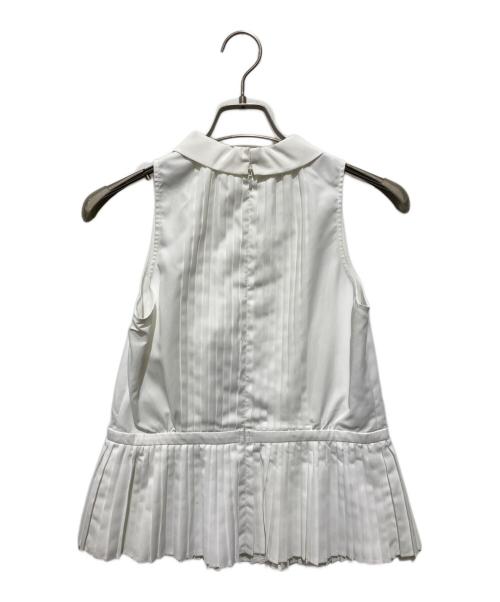 HER LIP TO（ハーリップトゥ）HER LIP TO (ハーリップトゥ) マノンプリーテッドペプラムトップ ホワイト サイズ:Mの古着・服飾アイテム