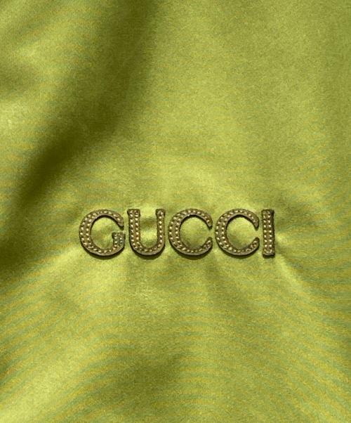 GUCCI（グッチ）GUCCI (グッチ) ナイロンツイルボンバージャケット グリーン サイズ:46の古着・服飾アイテム