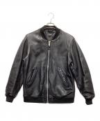 Schottショット）の古着「バワリージャケット/レザージップブルゾン」｜ブラック