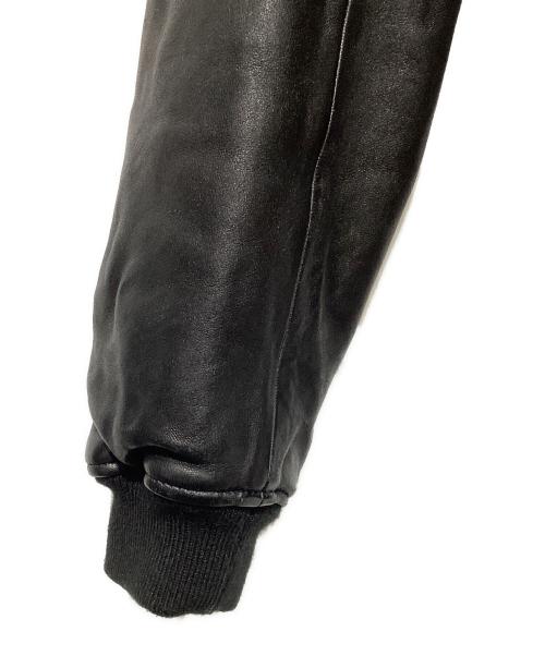 Schott（ショット）Schott (ショット) バワリージャケット/レザージップブルゾン ブラック サイズ:Mの古着・服飾アイテム