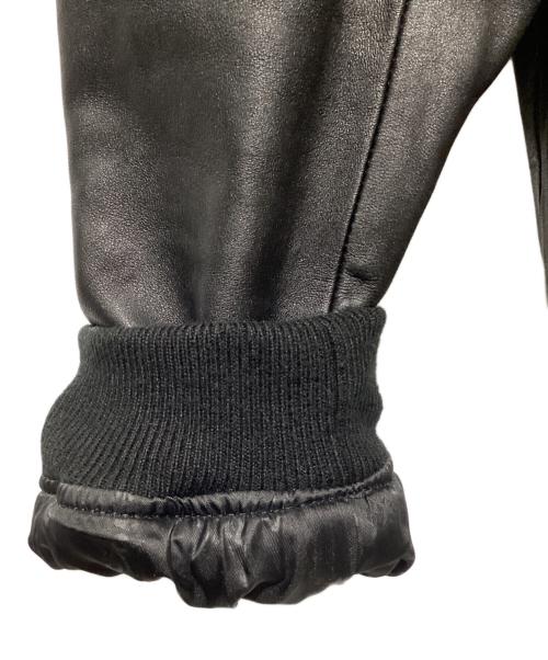 Schott（ショット）Schott (ショット) バワリージャケット/レザージップブルゾン ブラック サイズ:Mの古着・服飾アイテム