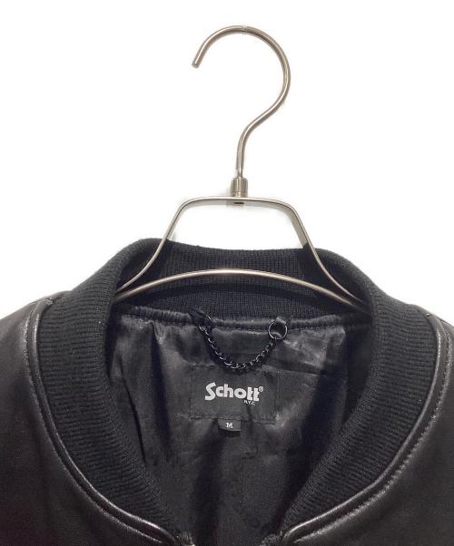 Schott（ショット）Schott (ショット) バワリージャケット/レザージップブルゾン ブラック サイズ:Mの古着・服飾アイテム