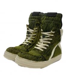 RICK OWENS（リックオウエンス）の古着「ハラコジオバスケット」｜グリーン