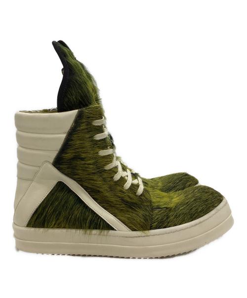 RICK OWENS（リックオウエンス）RICK OWENS (リックオウエンス) ハラコジオバスケット グリーン サイズ:25.5cm/SIZE 41の古着・服飾アイテム