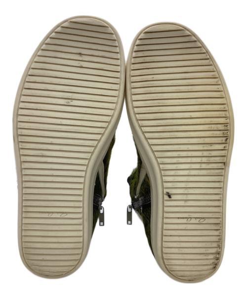 RICK OWENS（リックオウエンス）RICK OWENS (リックオウエンス) ハラコジオバスケット グリーン サイズ:25.5cm/SIZE 41の古着・服飾アイテム