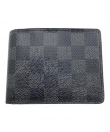 LOUIS VUITTON（ルイ ヴィトン）の古着「2つ折り財布」｜ブラック