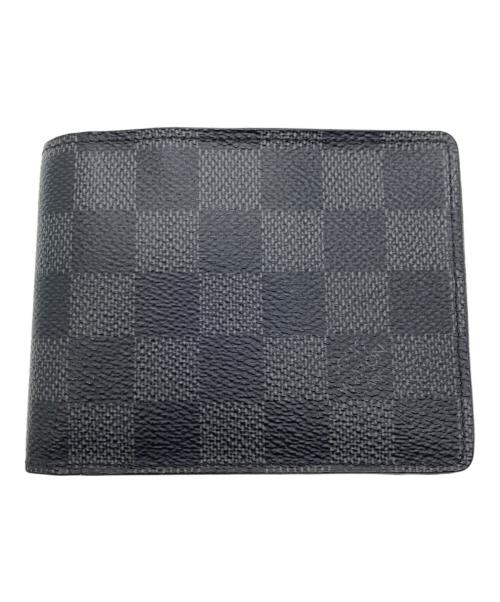 LOUIS VUITTON（ルイ ヴィトン）LOUIS VUITTON (ルイ ヴィトン) 2つ折り財布 ブラックの古着・服飾アイテム