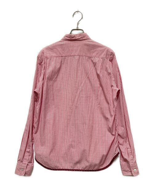 COMME des GARCONS HOMME（コムデギャルソン オム）COMME des GARCONS HOMME (コムデギャルソン オム) 裾切替ギンガムチェックシャツ レッド サイズ:Ｓの古着・服飾アイテム