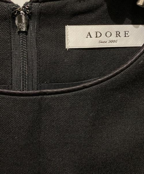 ADORE（アドーア）ADORE (アドーア) ノースリーブワンピース ブラック サイズ:38の古着・服飾アイテム
