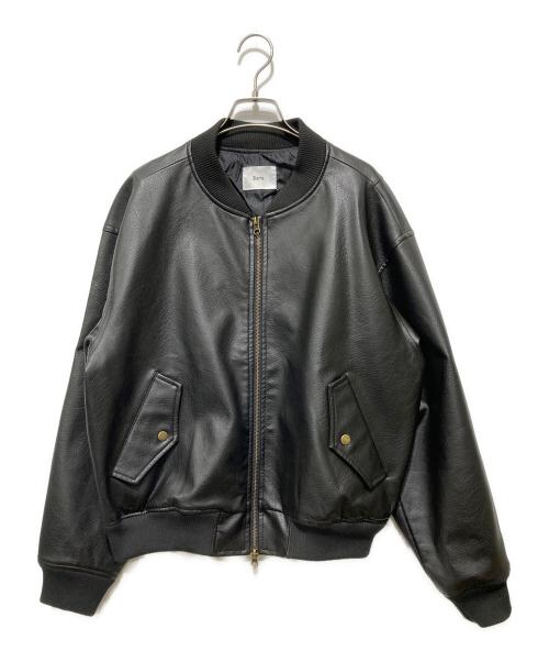 Bleme（ブレム）Bleme (ブレム) フェイクレザーブルゾン ブラック サイズ:Ｌの古着・服飾アイテム