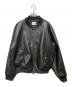 Bleme（ブレム）の古着「フェイクレザーブルゾン」｜ブラック