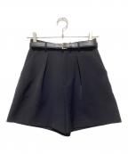 Snidelスナイデル）の古着「シンプルショートパンツ」｜ブラック