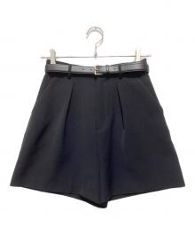 Snidel（スナイデル）の古着「シンプルショートパンツ」｜ブラック