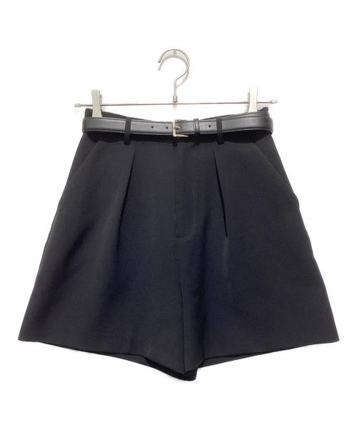 Snidel（スナイデル）Snidel (スナイデル) シンプルショートパンツ ブラック 未使用品の古着・服飾アイテム