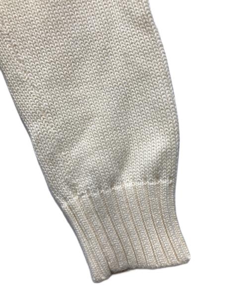 POLO RALPH LAUREN（ポロ・ラルフローレン）POLO RALPH LAUREN (ポロ・ラルフローレン) ポロベアマリンクルーネック刺繍ニット アイボリー サイズ:Mの古着・服飾アイテム