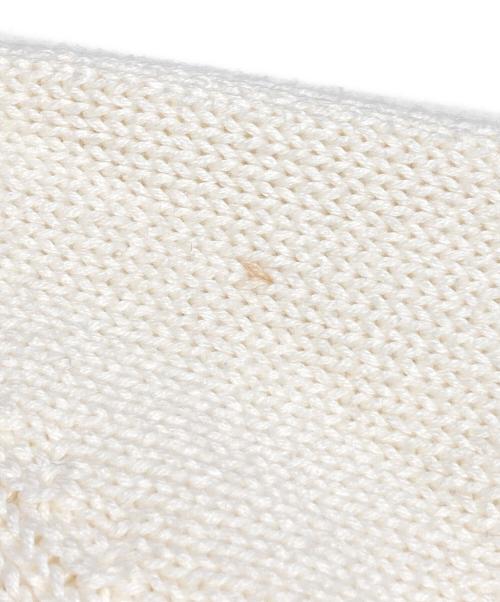 POLO RALPH LAUREN（ポロ・ラルフローレン）POLO RALPH LAUREN (ポロ・ラルフローレン) ポロベアマリンクルーネック刺繍ニット アイボリー サイズ:Mの古着・服飾アイテム