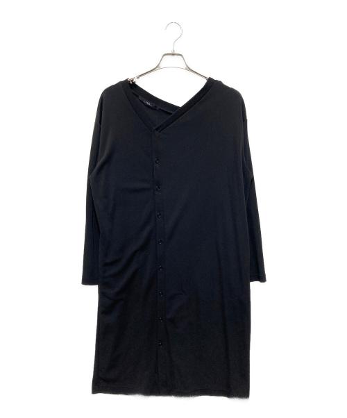 LIMI feu（リミフゥ）LIMI feu (リミフゥ) アシンメトリーロングカーディガン ブラック サイズ:FREEの古着・服飾アイテム