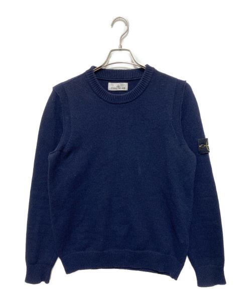 STONE ISLAND（ストーンアイランド）STONE ISLAND (ストーンアイランド) クルーネックニット ネイビー サイズ:Mの古着・服飾アイテム