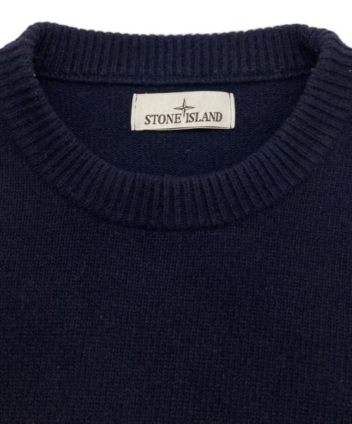 STONE ISLAND（ストーンアイランド）STONE ISLAND (ストーンアイランド) クルーネックニット ネイビー サイズ:Mの古着・服飾アイテム