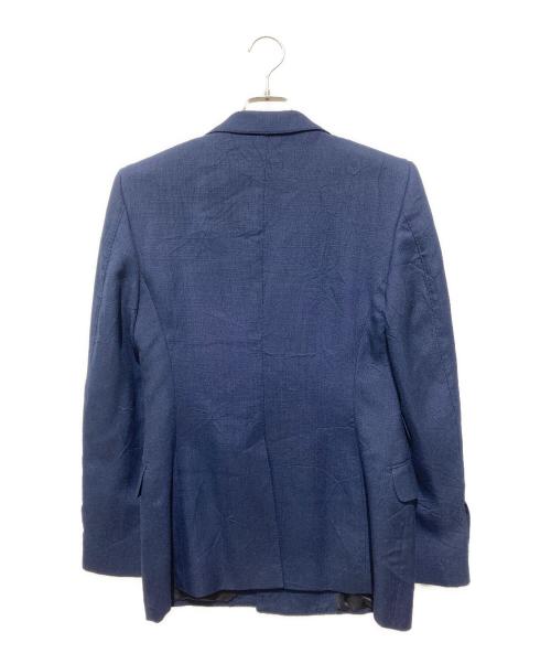 GUCCI（グッチ）GUCCI (グッチ) リンクルエフェクト ビスコース ジャケット /金釦ダブルジャケット ネイビー サイズ:40の古着・服飾アイテム