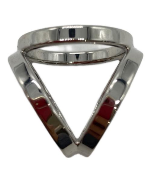 HERMES（エルメス）HERMES (エルメス) スカーフリング 90 《トリオ》 シルバーの古着・服飾アイテム