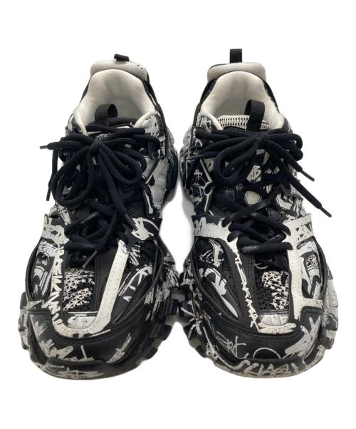BALENCIAGA（バレンシアガ）BALENCIAGA (バレンシアガ) トラックスニーカー ブラック×ホワイト サイズ:27cmの古着・服飾アイテム