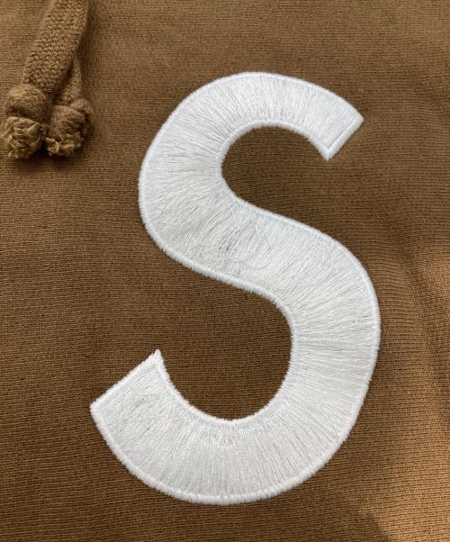 SUPREME（シュプリーム）Supreme (シュプリーム) ロゴパーカー ブラウン サイズ:Ｓの古着・服飾アイテム