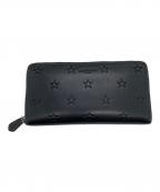 COACHコーチ）の古着「アコーディオン ウォレット・スター プリント」｜ブラック
