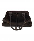 MaxMaraマックスマーラ）の古着「スエードハンドバッグ」｜ブラウン