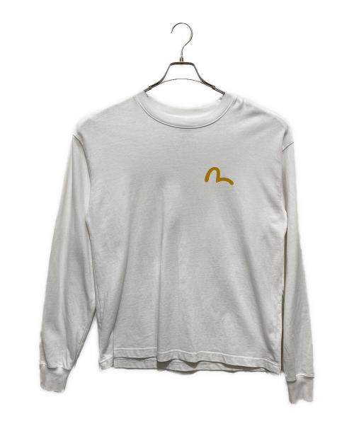 EVISU（エヴィス）EVISU (エヴィス) クラシック50年代カープリント リラックスフィット 長袖Tシャツ ホワイト サイズ:Ｓの古着・服飾アイテム