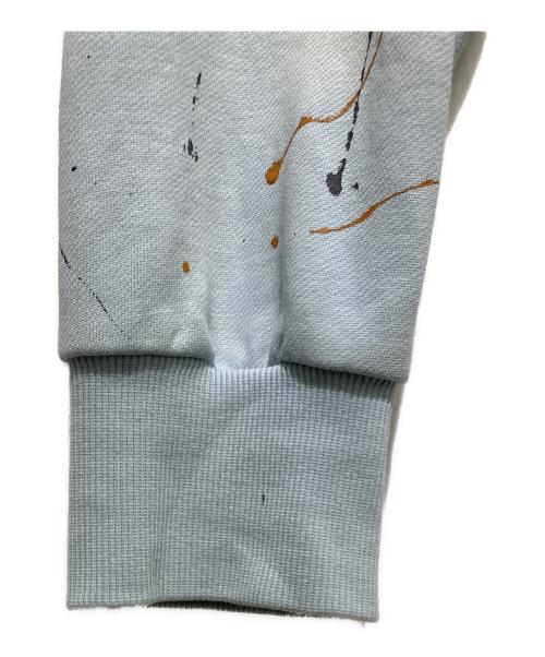EVISU（エヴィス）EVISU (エヴィス) ロゴとカモメプリント リラックスフィットスウェットシャツ ブルー サイズ:Ｓの古着・服飾アイテム