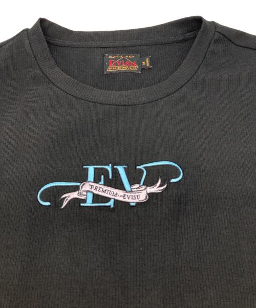 EVISU（エヴィス）EVISU (エヴィス) EV'プリント スリムフィット Tシャツ ブラック サイズ:Mの古着・服飾アイテム