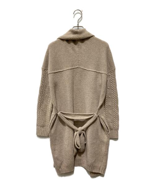 MaxMara（マックスマーラ）MaxMara (マックスマーラ) カシミヤ混ショールカーディガン ベージュ サイズ:Sの古着・服飾アイテム