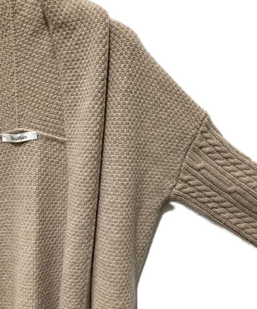 MaxMara（マックスマーラ）MaxMara (マックスマーラ) カシミヤ混ショールカーディガン ベージュ サイズ:Sの古着・服飾アイテム